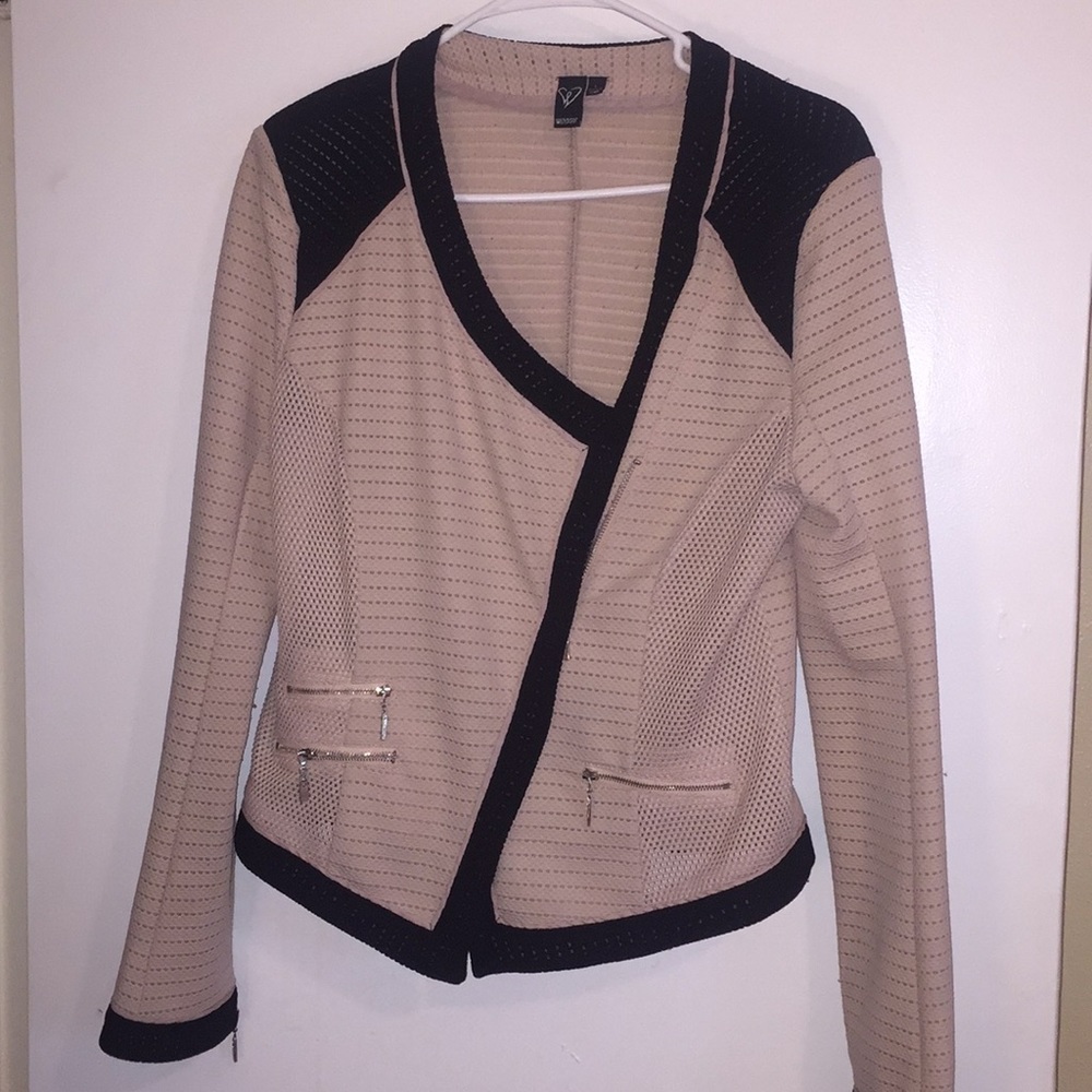 Blazer nude and black